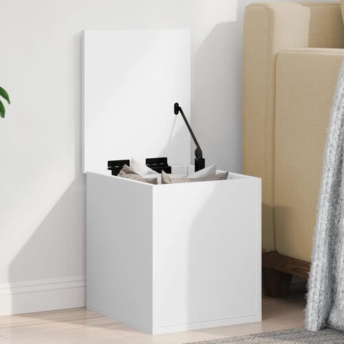 vidaXL Kutija za pohranu bijela 30 x 35 x 35 cm od konstruiranog drva Cijene