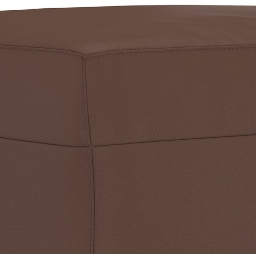  Klupa smeđa 70 x 35 x 41 cm od umjetne kože Slike