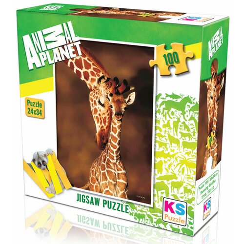Puzzle 100 delova animal planet žirafa ( 32543 ) Slike