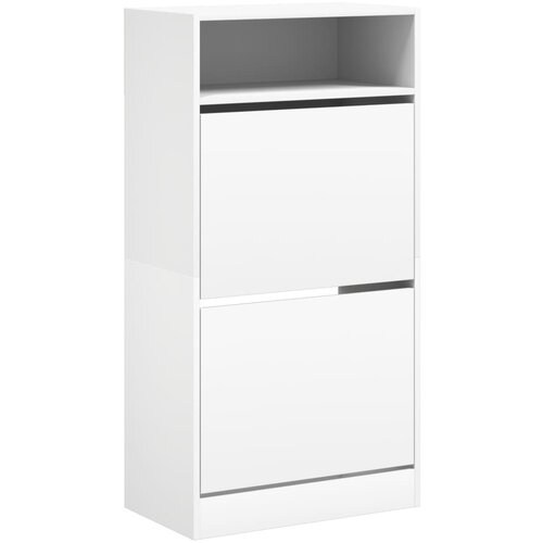  za cipele bijeli 60 x 34 x 116 cm od konstruiranog drva Slike