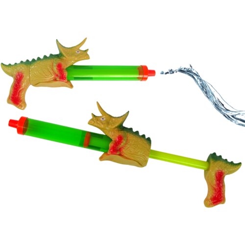  Vodeni pi&amp;scaron;tolj Dinosaur 40 cm - zeleno/smeđi Slike