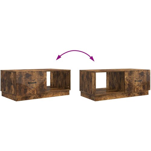  Kava Stol Dimljeni hrast 90 x 50 x 37 cm Konstruirano drvo Slike