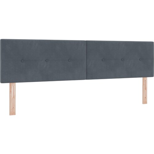 vidaXL led uzglavlje gumbasto podstavljeno tamno sivo 180 cm velvet Cene