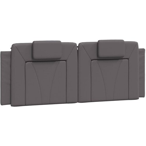 VidaXL Vzglavna stranica siva 120 cm umetno usnje, (21048581) Slike