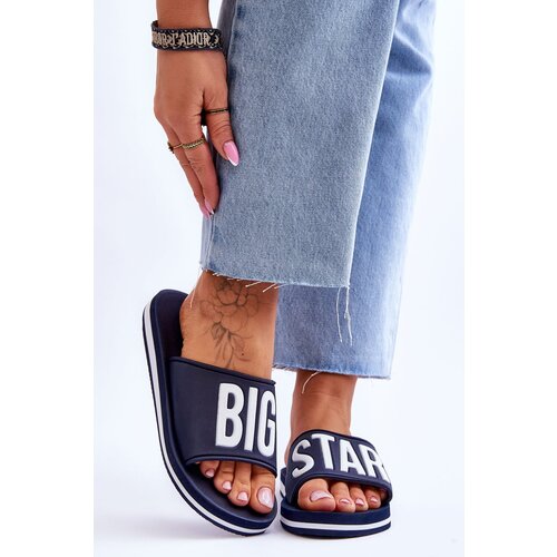 Big Star Classic Women&amp;#039;s Slippers JJ274A323 navy blue Slike