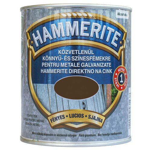 HAMMERITE Barva za pocinkane kovine "Direct to zink" (barva: temno rjava; 750 ml) Cene