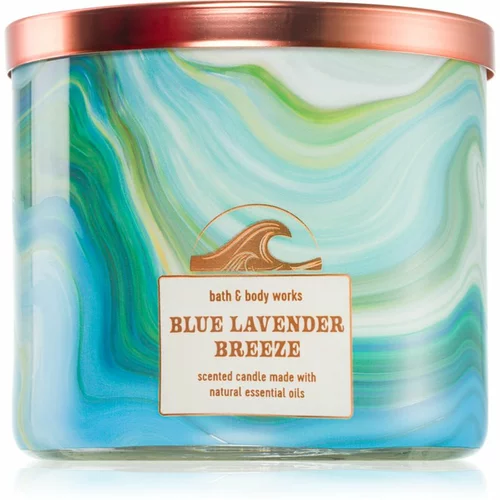 Bath & Body Works Blue Lavender Breeze dišeča sveča 411 g