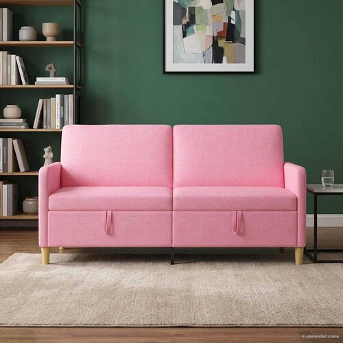 SOFA s pohranom Ružičasta 172 x 78 x 87 cm Poliester Cijene
