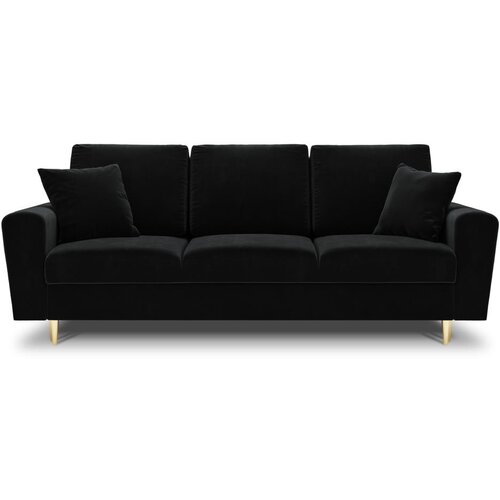 Cosmopolitan Design Crna bar&amp;scaron;unasti sklopiva/s prostorom za odlaganje sofa 235 cm Kyoto &amp;ndash; Slike