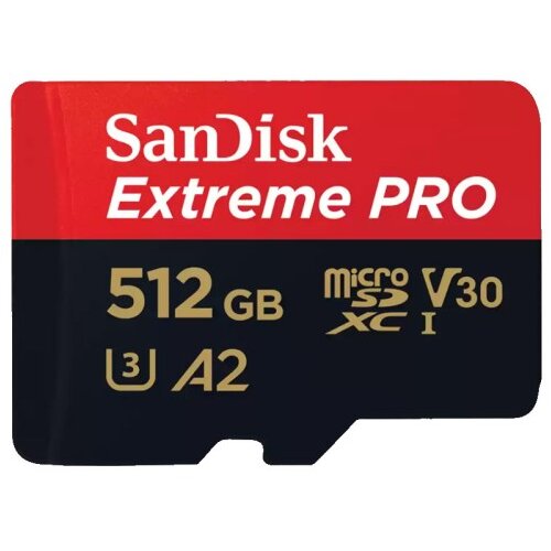 San Disk Extreme PRO microSDXC 512GB Class 10 UHS-I U3 V30 A2 4K UHD SDSQXCD-512G-GN6MA spominska kartica Cene