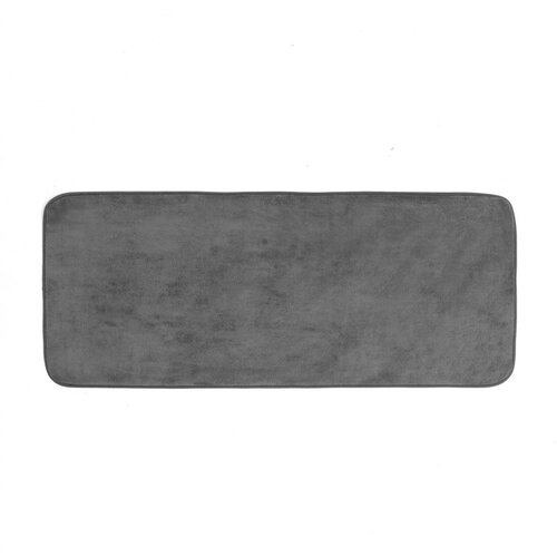 Douceur d int&amp;eacute;rieur Antracitno siva kupaonska prostirka 50x120 cm Vitamine &amp;ndash; Slike