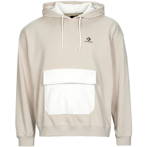 Converse UTILITY POCKET PULLOVER HOODIE Bež