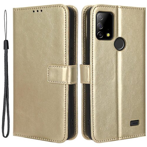 INORCO Za Vodafone Smart T23 Crazy Horse Texture Wallet Case PU usnjeno stojalo Folio Flip Ovitek za telefon, (22035384) Cene