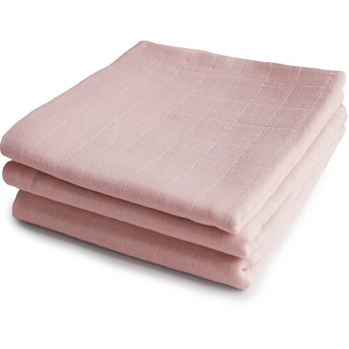 Mushie komplet od 3 tetra pelene 60x60 blush Slike
