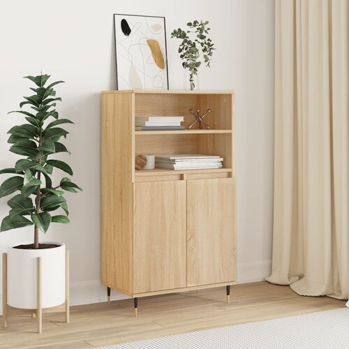 vidaXL Visoka omara sonoma hrast 60x36x110 cm inženirski les Cene