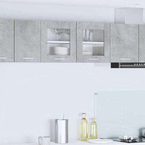  Viseći ormarić Beton siva i bijela 80 x 31 x 40 cm Slike