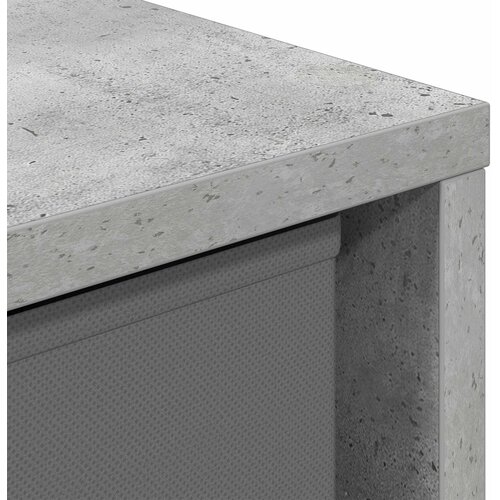  Kreveta s ladicama Betonski sivi 59,5 x 27 x 57 cm Slike