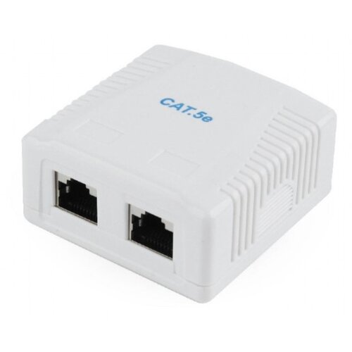 Gembird NCAC-2F5E-01 CAT5E FTP kutija za povr&amp;amp;#353,insku monta&amp;amp;#382,u sa 2 porta za RJ45 Slike