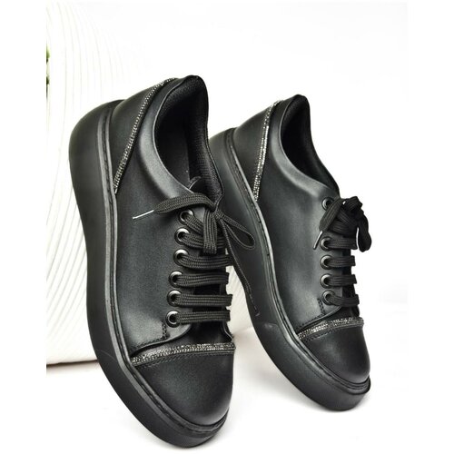 Fox Shoes P274049309 Black/Black Stone Detailed Sports Shoes Sneakers Cene