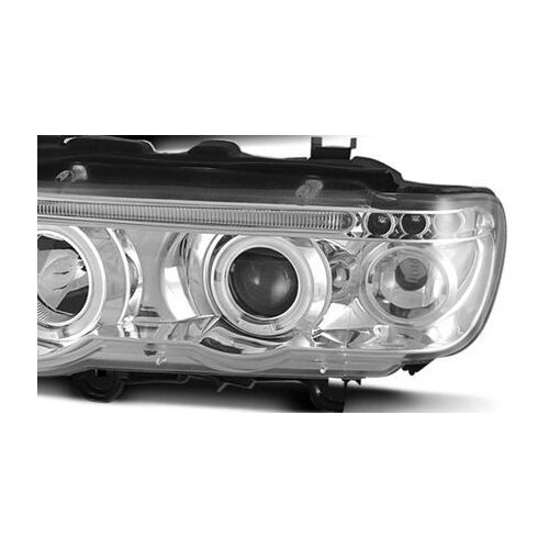 Oem Kristalni farovi Angel Eyes BMW X5 (99-03), Hrom Cene