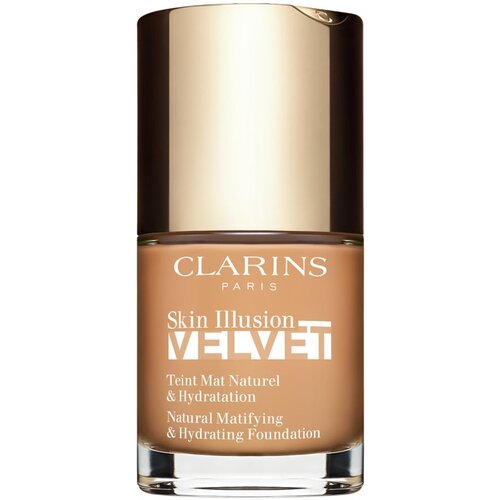 Clarins Skin Illusion Velvet tekoči puder z mat finišem z hranilnim učinkom odtenek 112C 30 ml Cene