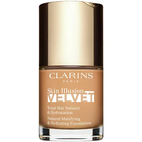 Clarins Skin Illusion Velvet tekući puder s mat finišem s hranjivim učinkom nijansa 112C 30 ml