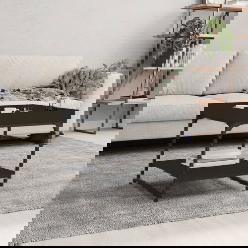 vidaXL Stolić za kavu crni 49 5 x 49 5 x 45 cm od konstruiranog drva Cene