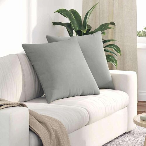 vidaXL jastučići za sofu 2 pcs svijetlo siva 60 x 60 cm tkanina Cijene