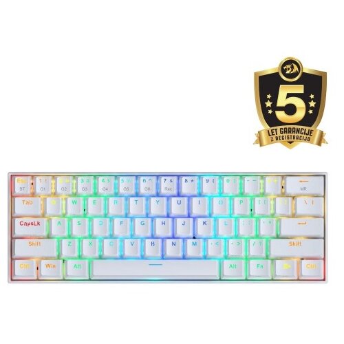 Redragon DRACONIC K530RGB PRO BT/ŽIČNA BELA MEHANSKA TIPKOVNICA, RDEČA STIKALA Cene