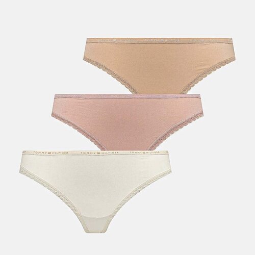 Tommy Hilfiger Spodnje hlače 3 PACK LACE THONG Večbarvna Cene