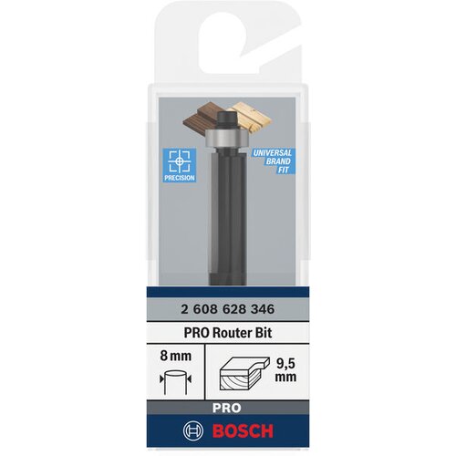 Bosch PRO glodalo za glodanje u ravni sa ležajevima na dnu, &amp;Oslash; 9,5&amp;times;L 25,4, prihvat 8 mm 2608628346 Slike