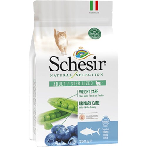 Schesir dry Natural Selection Sterilized Cat sa Tunjevinom 1,4 kg Slike