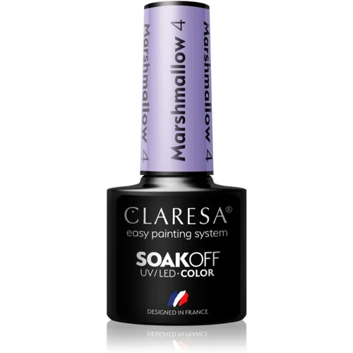 Claresa SoakOff UV/LED Color Marshmallow gel lak za nokte nijansa 4 5 g