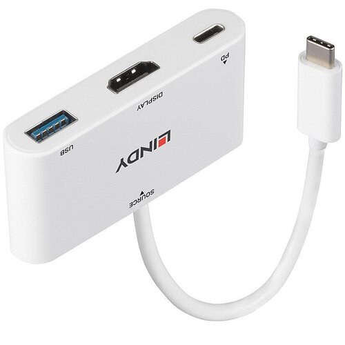 Lindy USB-C&reg; adapter [1x mo&scaron;ki konektor USB-C&reg; - 1x ženski konektor HDMI\, USB 3.2 gen. 1 vtičnica A (USB 3.0)] 43340 0.18 m, (20561873) Cene
