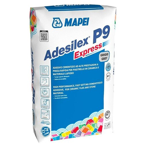 MAPEI Ljepilo za pločice Adesilex P9 Express (25 kg, Siva) Cijene