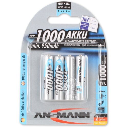 Ansmann NIMH MICRO 4AAA 1000MAH /, (556458) Cene
