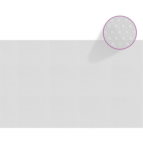 VidaXL Plavajoča PE solarna folija za bazen 260x160 cm siva Slike