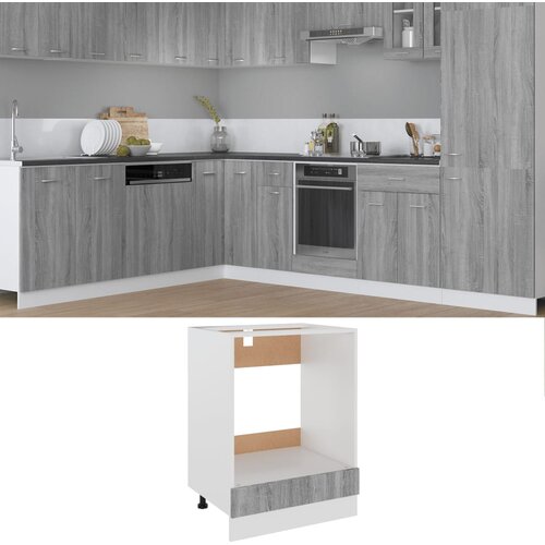 vidaXL Ormarić za pećnicu boja hrasta 60x46x81 5 cm konstruirano drvo Cijene