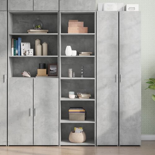 vidaXL Visoka komoda boje betona 50 x 41 x 185 cm konstruirano drvo Cene