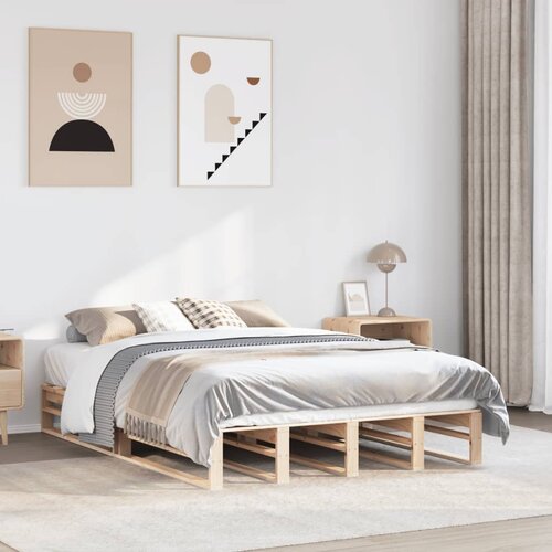 Furnova Posteljni okvir brez vzmetnice 120x200 cm trdna borovina, (21935985) Slike