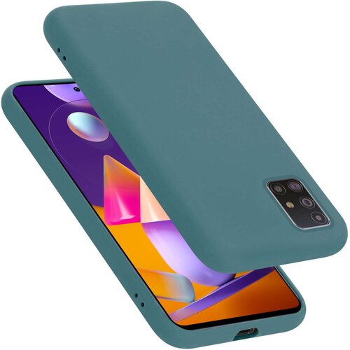 Cadorabo Ohi&scaron;je je združljivo z Samsung Galaxy M31s in tekoča zelena - Za&scaron;čitni ovitek iz prožnega silikona TPU, (20860612) Cene