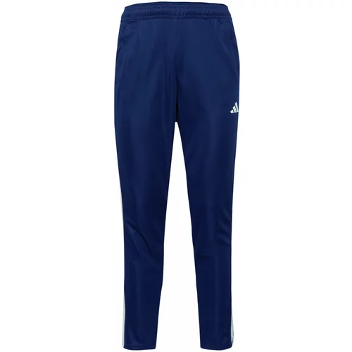 Adidas Športne hlače temno modra / bela
