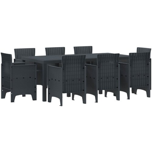  Vrtni set za objed 9 pcs Antracit Polipropilen Cene