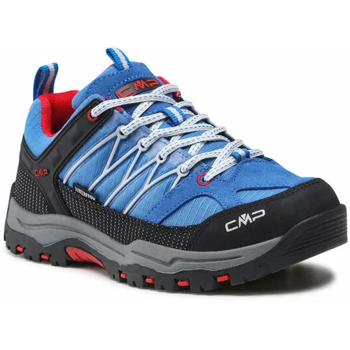 CMP Trekking čevlji Rigel Low Trekking Shoe Kids Wp 3Q54554J Modra