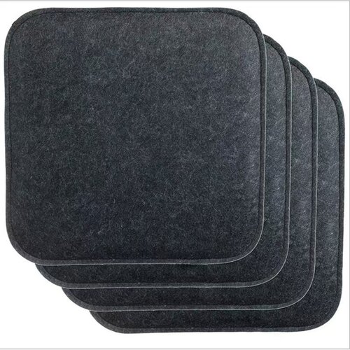 INF Komplet 4 blazin za stole iz filca - blazine iz spominske pene za stole DarkGrey, (5000327051) Cene