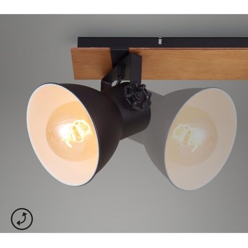 BRILONER 2742-035 - Spot svetlo SPOTLIGHT 3xE27/40W/230V crna/smeđa Slike