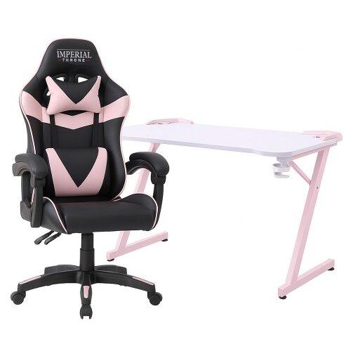 Imperial Throne Gaming Sto GT22 Pink + Gaming Stolica Throne 2200 Pink Cene