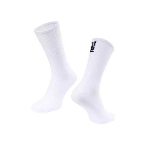 Force Čarape LONGER SLIM, bele L-XL/42-46 Slike