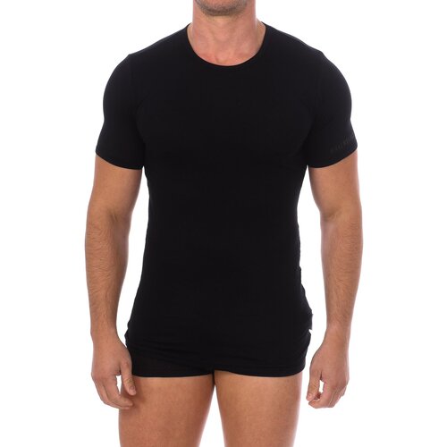 Bikkembergs Majice s kratkimi rokavi BKK1UTS03SI-BLACK Črna Cene