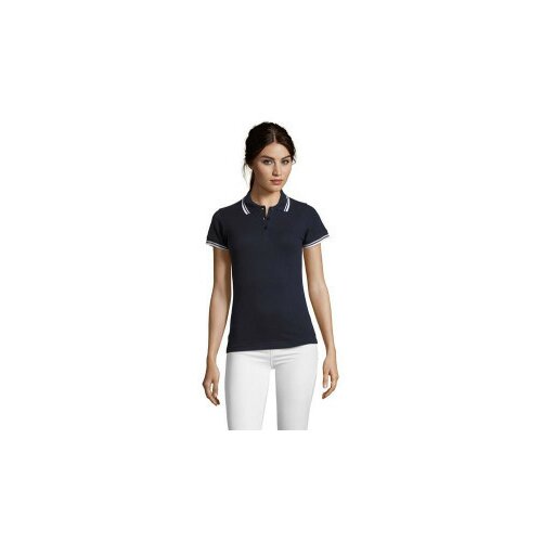 SOL'S Pasadena ženska polo majica sa kratkim rukavima Teget/bela L ( 300.578.55.L ) Slike